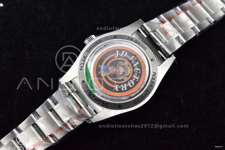 Best Cares 904L 1:1 VR3131 Steel Edition on JDF Milgauss Who SS Bracelet 0216